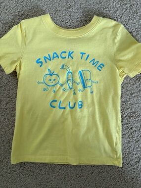 Cat & Jack Yellow 'Snack Time Club' Graphic Tee